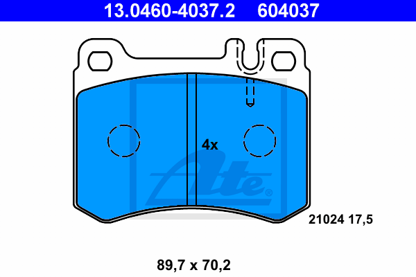 Set placute frana,frana disc 13.0460-4037.2 ATE