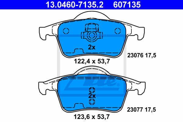 Set placute frana,frana disc 13.0460-7135.2 ATE