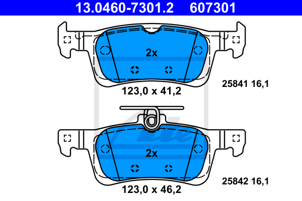 Set placute frana,frana disc 13.0460-7301.2 ATE