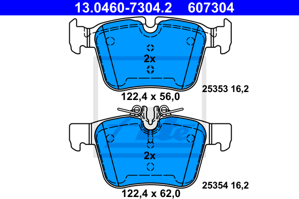 Set placute frana,frana disc 13.0460-7304.2 ATE