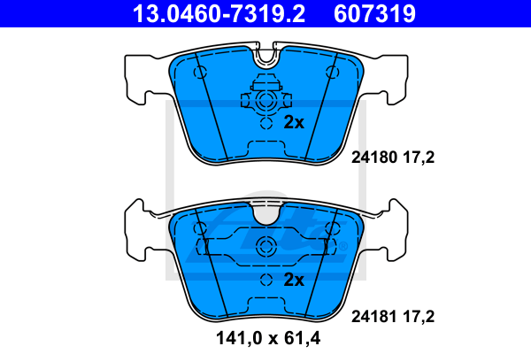 Set placute frana,frana disc 13.0460-7319.2 ATE