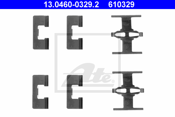 Set accesorii, placute frana 13.0460-0329.2 ATE