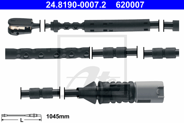 Senzor de avertizare,uzura placute de frana 24.8190-0007.2 ATE