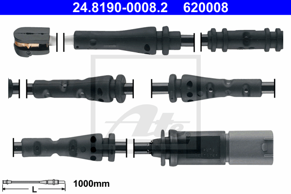 Senzor de avertizare,uzura placute de frana 24.8190-0008.2 ATE