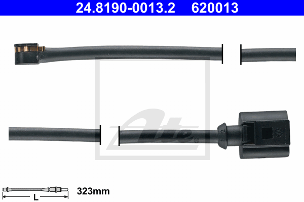 Senzor de avertizare,uzura placute de frana 24.8190-0013.2 ATE