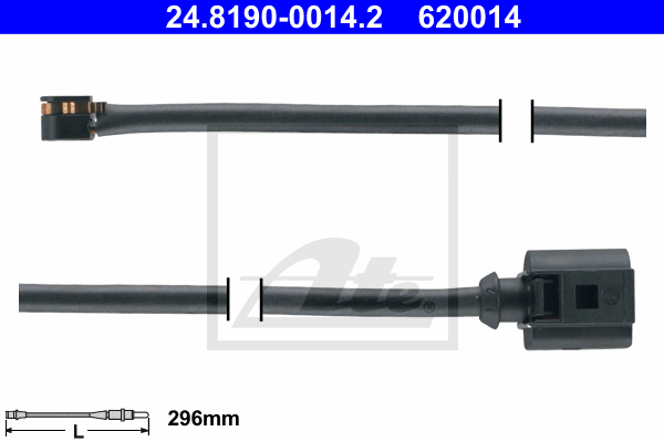 Senzor de avertizare,uzura placute de frana 24.8190-0014.2 ATE