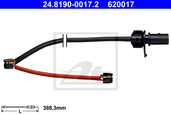 Senzor de avertizare,uzura placute de frana 24.8190-0017.2 ATE