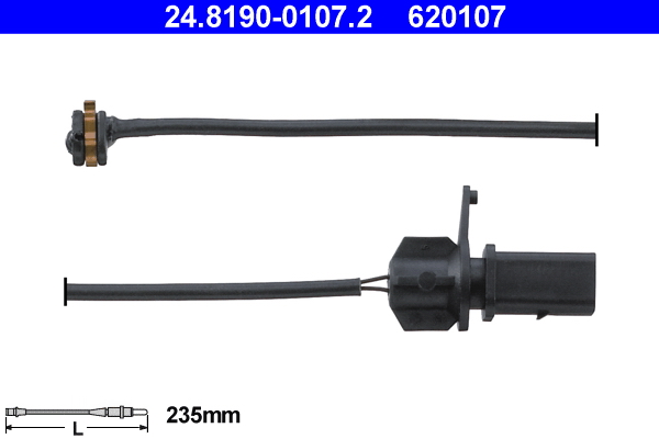 Senzor de avertizare,uzura placute de frana 24.8190-0107.2 ATE
