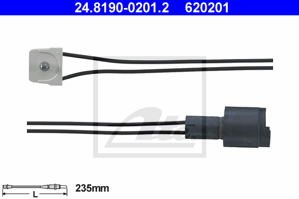 Senzor de avertizare,uzura placute de frana 24.8190-0201.2 ATE