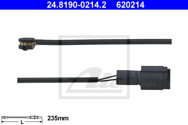 Senzor de avertizare,uzura placute de frana 24.8190-0214.2 ATE