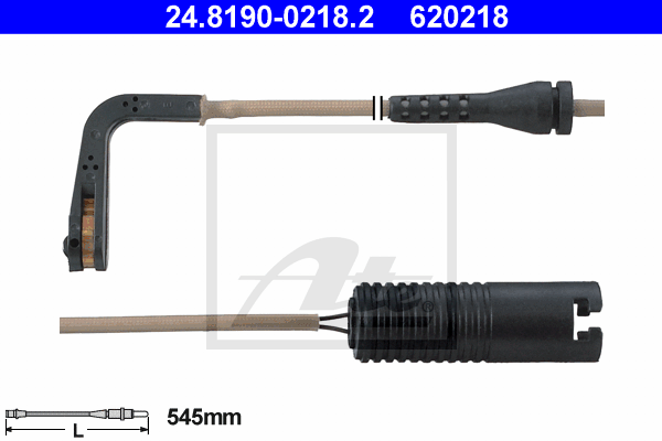 Senzor de avertizare,uzura placute de frana 24.8190-0218.2 ATE