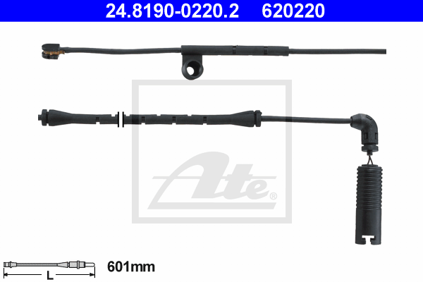 Senzor de avertizare,uzura placute de frana 24.8190-0220.2 ATE