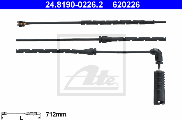 Senzor de avertizare,uzura placute de frana 24.8190-0226.2 ATE