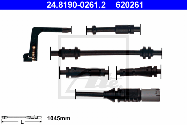 Senzor de avertizare,uzura placute de frana 24.8190-0261.2 ATE