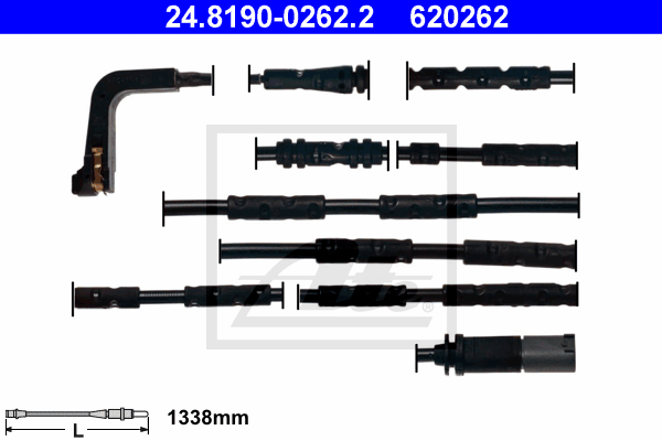 Senzor de avertizare,uzura placute de frana 24.8190-0262.2 ATE