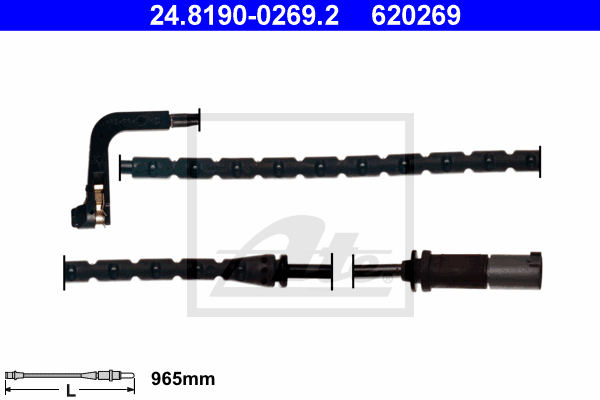 Senzor de avertizare,uzura placute de frana 24.8190-0269.2 ATE