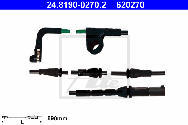 Senzor de avertizare,uzura placute de frana 24.8190-0270.2 ATE