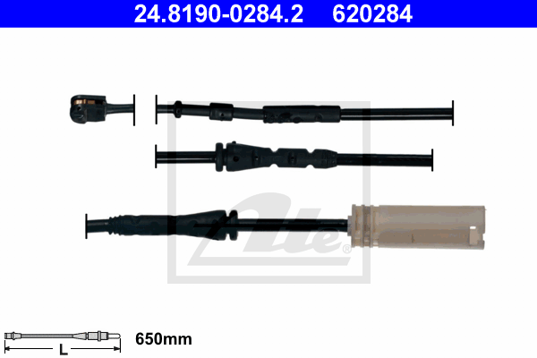 Senzor de avertizare,uzura placute de frana 24.8190-0284.2 ATE