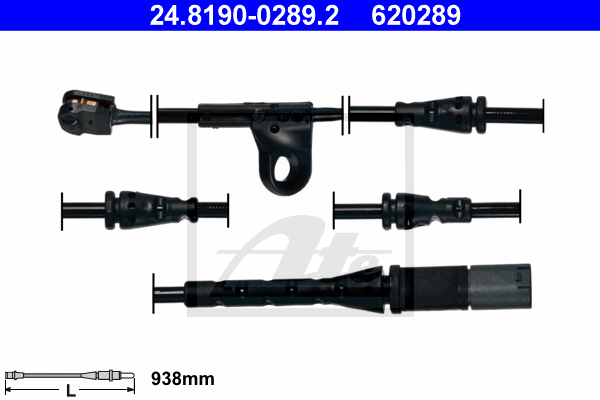 Senzor de avertizare,uzura placute de frana 24.8190-0289.2 ATE