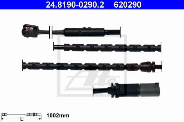 Senzor de avertizare,uzura placute de frana 24.8190-0290.2 ATE