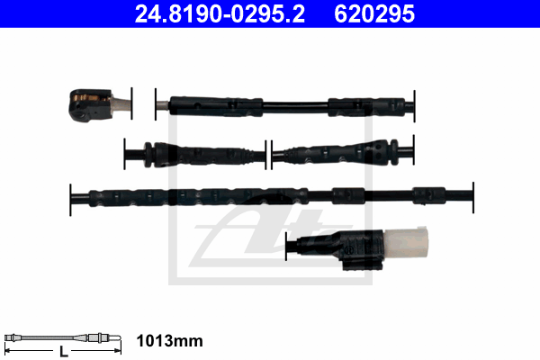 Senzor de avertizare,uzura placute de frana 24.8190-0295.2 ATE