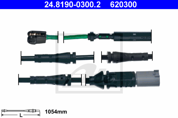 Senzor de avertizare,uzura placute de frana 24.8190-0300.2 ATE