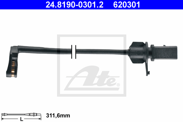 Senzor de avertizare,uzura placute de frana 24.8190-0301.2 ATE