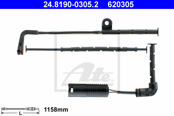 Senzor de avertizare,uzura placute de frana 24.8190-0305.2 ATE