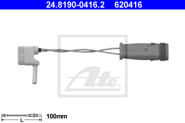 Senzor de avertizare,uzura placute de frana 24.8190-0416.2 ATE