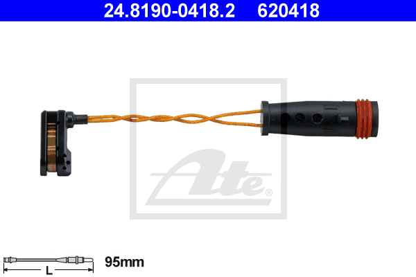 Senzor de avertizare,uzura placute de frana 24.8190-0418.2 ATE