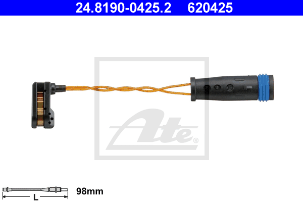 Senzor de avertizare,uzura placute de frana 24.8190-0425.2 ATE