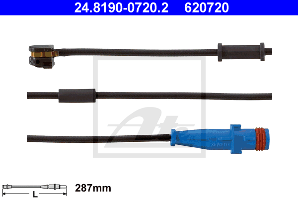 Senzor de avertizare,uzura placute de frana 24.8190-0720.2 ATE