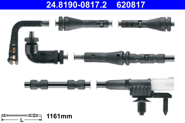 Senzor de avertizare,uzura placute de frana 24.8190-0817.2 ATE