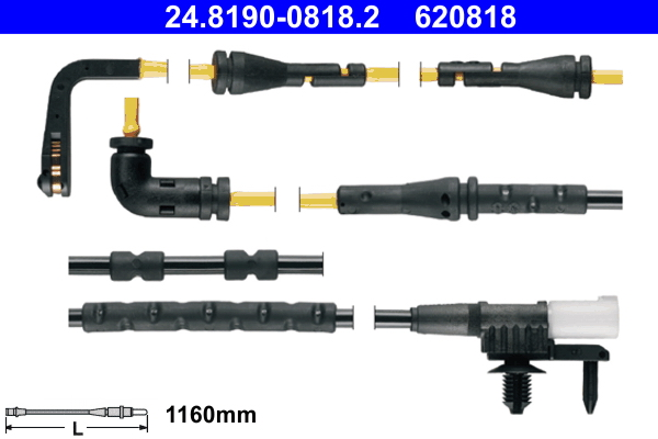 Senzor de avertizare,uzura placute de frana 24.8190-0818.2 ATE