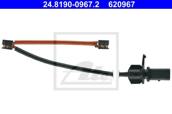 Senzor de avertizare,uzura placute de frana 24.8190-0967.2 ATE