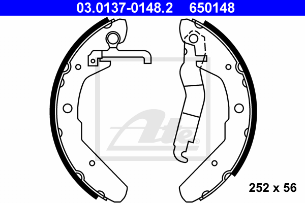 Set saboti frana 03.0137-0148.2 ATE