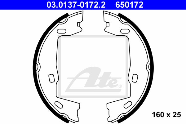 Set saboti frana, frana de mana 03.0137-0172.2 ATE