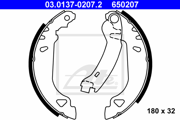 Set saboti frana 03.0137-0207.2 ATE