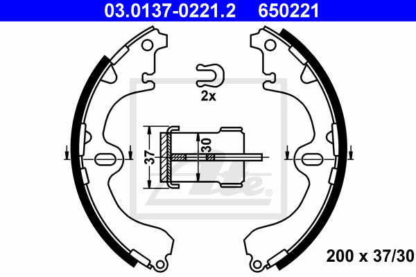 Set saboti frana 03.0137-0221.2 ATE