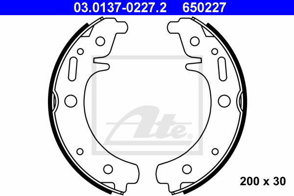 Set saboti frana 03.0137-0227.2 ATE