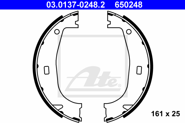 Set saboti frana, frana de mana 03.0137-0248.2 ATE