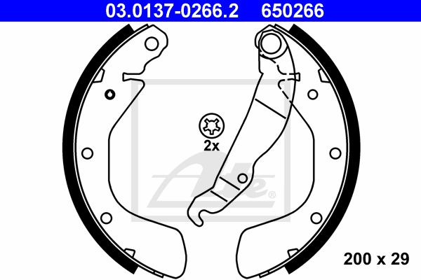 Set saboti frana 03.0137-0266.2 ATE