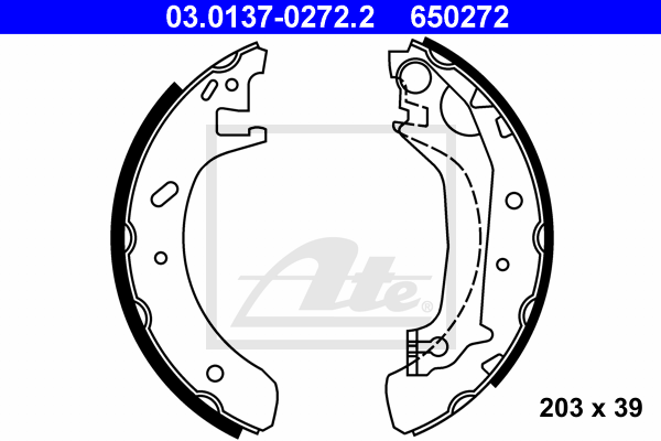 Set saboti frana 03.0137-0272.2 ATE