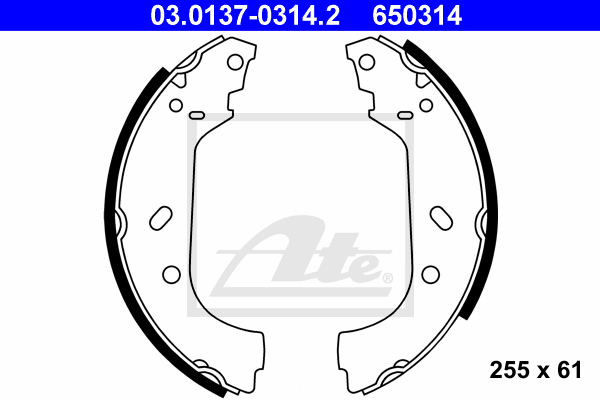 Set saboti frana 03.0137-0314.2 ATE