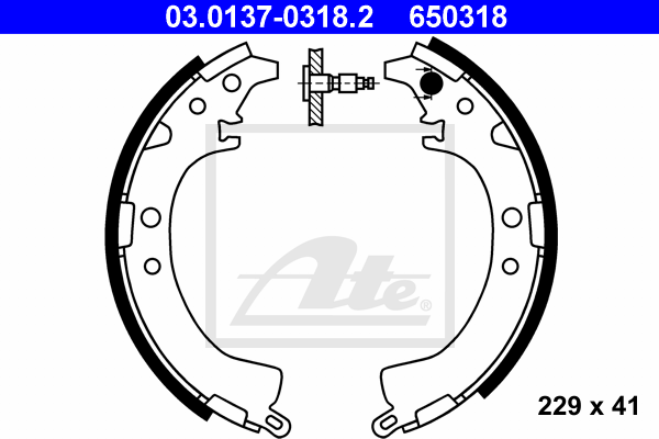 Set saboti frana 03.0137-0318.2 ATE