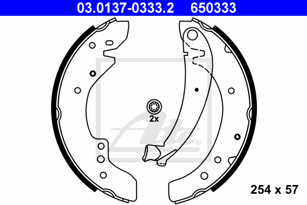 Set saboti frana 03.0137-0333.2 ATE