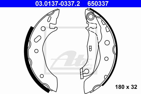 Set saboti frana 03.0137-0337.2 ATE