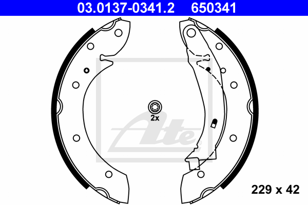 Set saboti frana 03.0137-0341.2 ATE