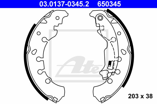 Set saboti frana 03.0137-0345.2 ATE