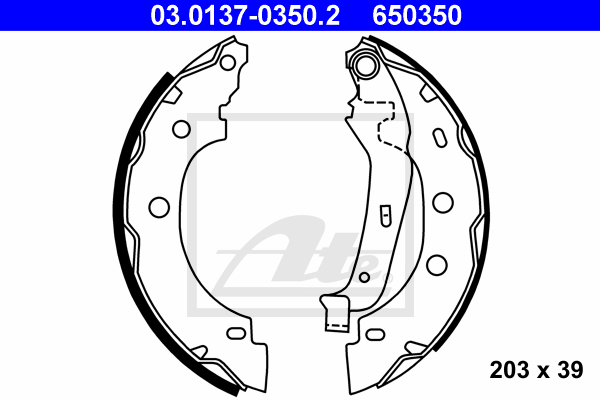 Set saboti frana 03.0137-0350.2 ATE